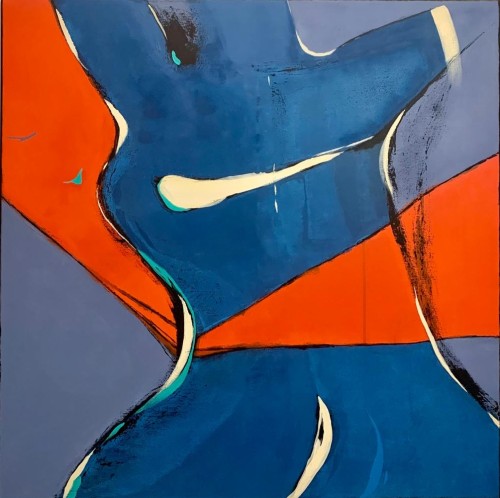Anatomia podziału, 2026r, akryl na płótnie, 100x100cm, sygn..jpg