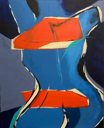 Anna Maćkowiak,„Anatomia fali”, 2025r., akryl na płótnie, 100x80cm, sygn.na odwrociu.jpg
