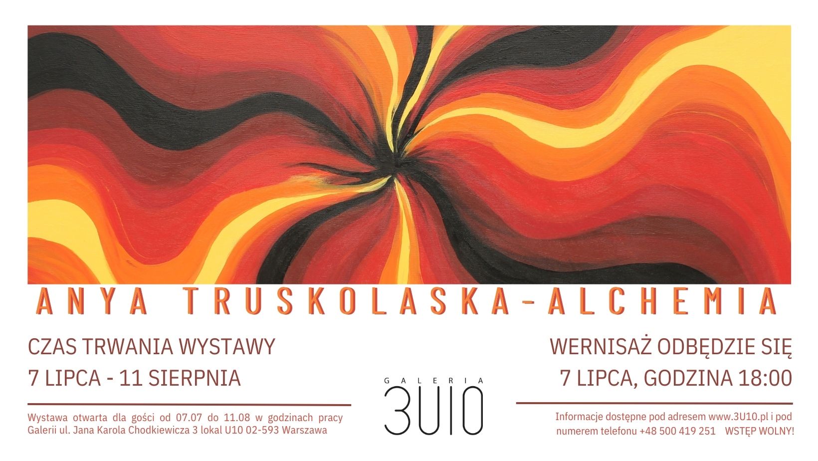 “ALCHEMIA” – Anya Truskolaska, wystawa malarstwa w galerii 3u10